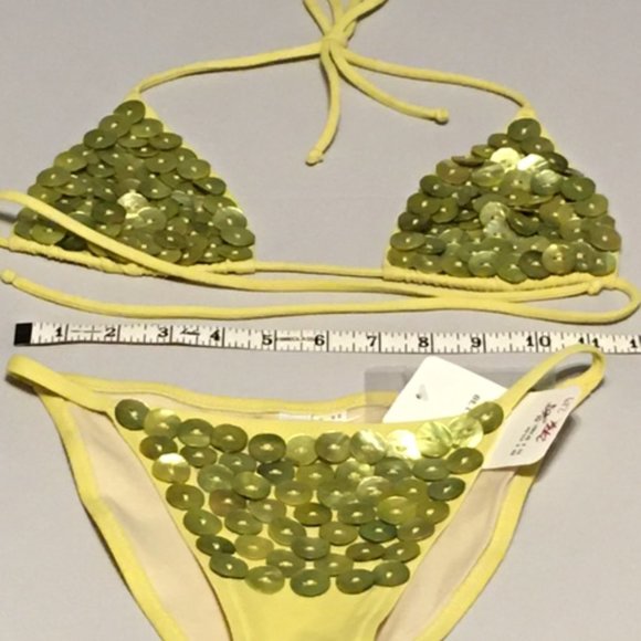 NWT DOMANI SWIMWEAR Yellow Bikini - Picture 8 of 8